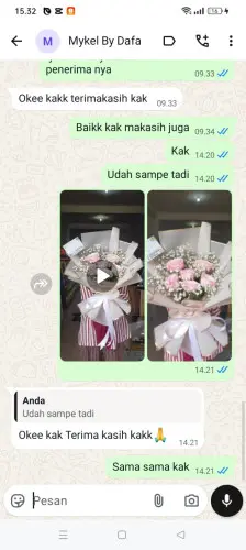 Testimonial Buket Bunga sukarendah
