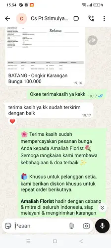 Testimonial Papan Bunga sukarendah
