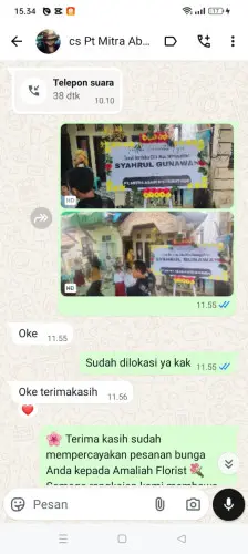 Testimonial Papan Bunga sukarendah