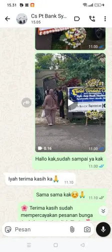 Testimonial Papan Bunga sukarendah