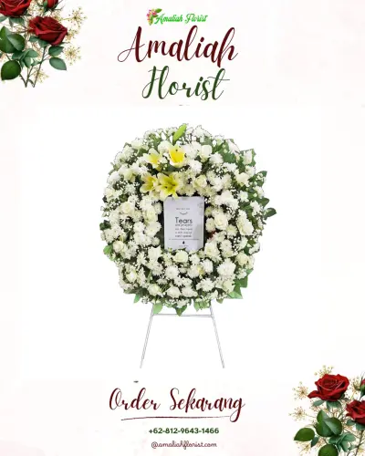 Krans Bunga Duka Cita sukarendah